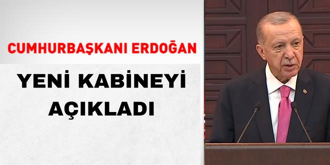 Cumhurbakan Erdoan Kabine'yi aklad