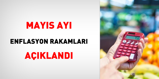Mayıs ayı enflasyon rakamları açıklandı