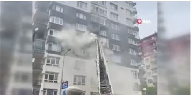 Ankara'da 10 katlı binada yangın! Can kaybı var