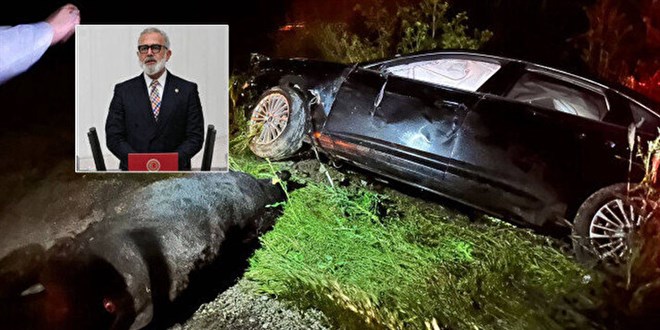 AK Parti Grup Başkanvekili ve oğlu trafik kazasında yaralandı