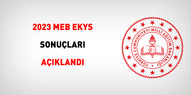 MEB-EKYS sonuçları açıklandı