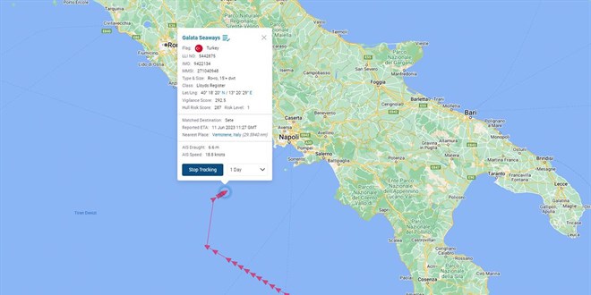 Trk gemisinde 'kaak' krizi: talya'da mdahale edildi