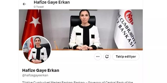 Merkez Bankası Başkanı, 'Muhteşem Türk Kızı' artık Twitter'da