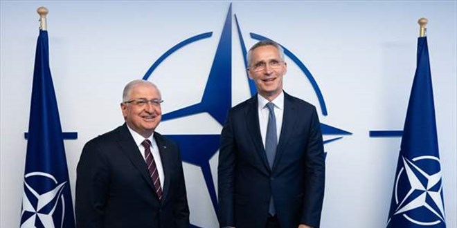Bakan Gler, NATO Genel Sekreteri Stoltenberg ile grt