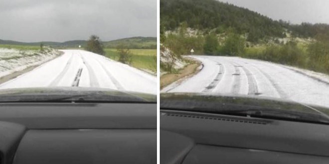 Yaz ayında kıştan kalma görüntü
