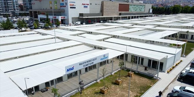 Malatya'da 338 geçici iş yeri daha teslim edildi