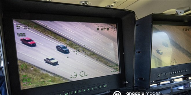 Ankara'da Kurban Bayramı trafiği havadan denetlendi