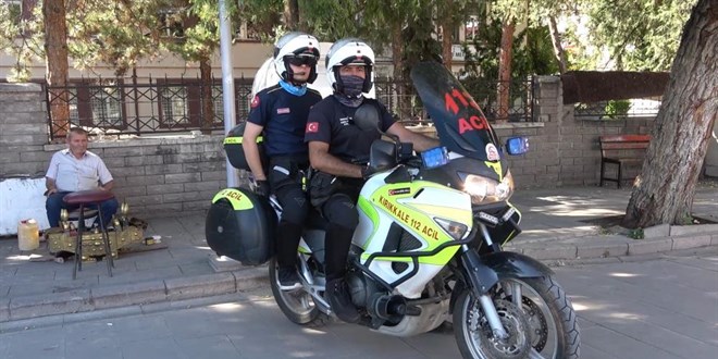 Motosiklet ambulanslar 43 ilin geçiş güzergahında