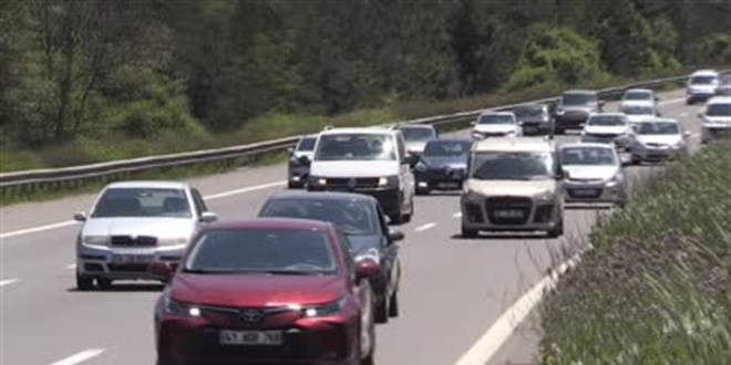 Tatilciler dönüş yolunda