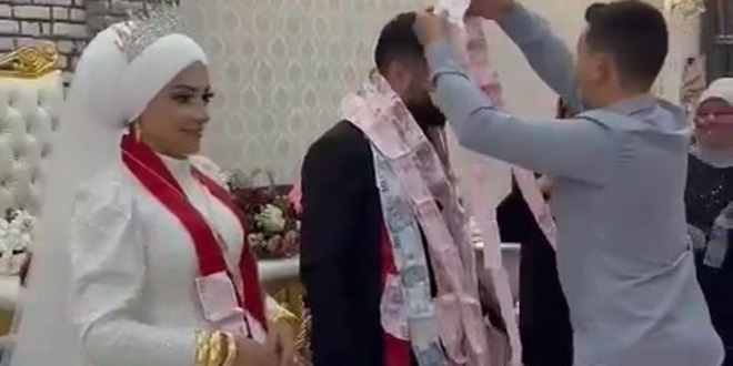 Böyle düğün hediyesi görülmedi: Tam 45 metre