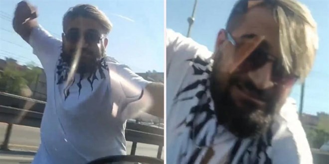 Yol kesip hamile kadının bulunduğu arabayı yumruklayan sürücü tutuklandı