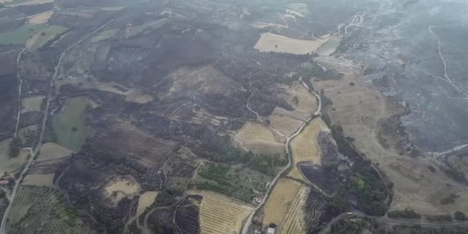 Çanakkale'deki orman yangını 52 saat sonra kontrol altına alındı