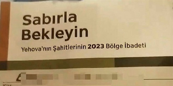 FETÖ'nün ikiz yapılanması Yehova Şahitleri!