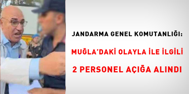 Jandarma'dan aklama: Mula'daki olaylarla ilgili 2 personel aa alnd