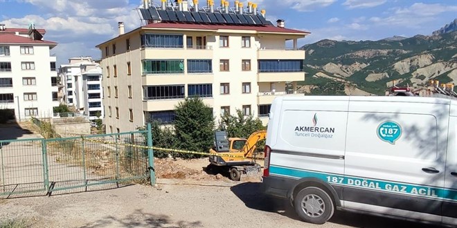 Tunceli'de doğal gaz borusu patladı: Yurt ve binalar boşaltıldı