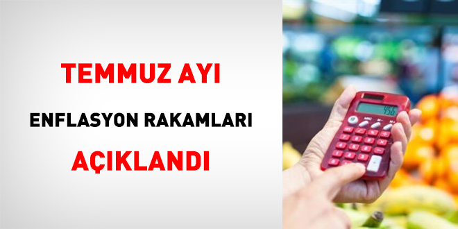 Temmuz ayı enflasyon rakamları açıklandı