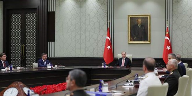 Erdoğan başkanlığındaki Yüksek Askeri Şura toplantısı sona erdi