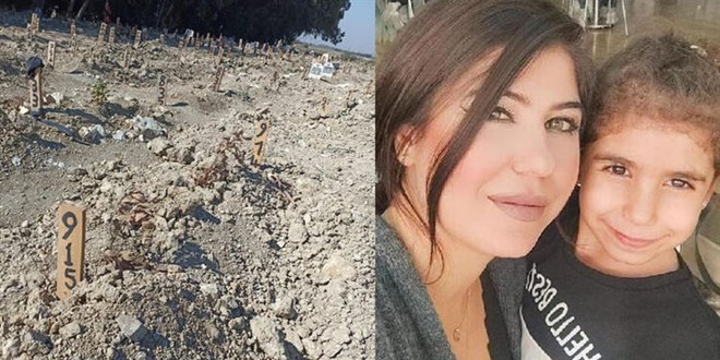 180 gün sonra öğretmen kızı ve torununun cenazesine ulaştı