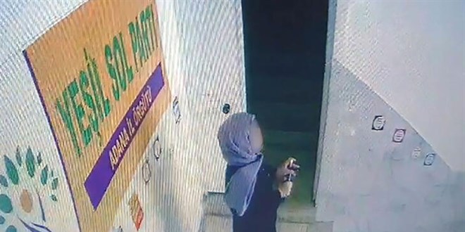 HDP il binası önüne ispirto bırakan kadın gözaltına alındı