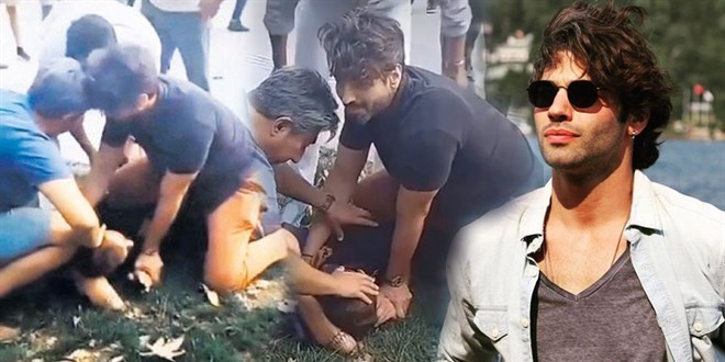 Ünlü oyuncu yakaladığı kapkaççıyı polise teslim etti