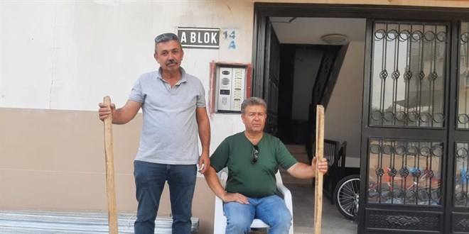 Bir haftada 8 yangın çıkan binada apartman sakinleri sopayla nöbete başladı