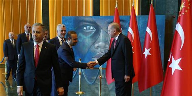 Cumhurbakan Erdoan, 30 Austos Zafer Bayram tebriklerini kabul etti