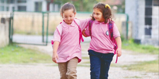 Bugün minikler 'okula merhaba' dedi
