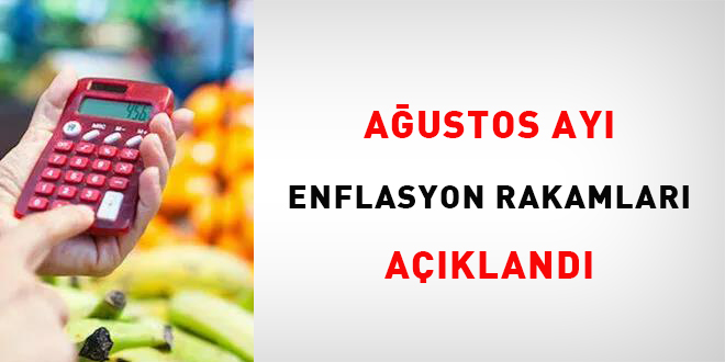 Ağustos ayı enflasyon rakamları açıklandı