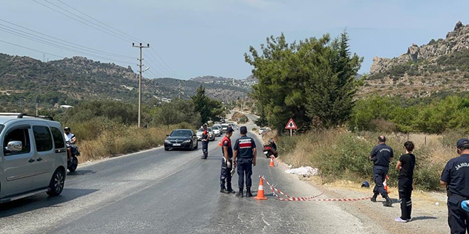 Ciple çarpışan motosikletin sürücüsü muhtar öldü