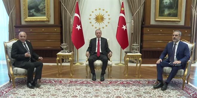 Cumhurbaşkanı Erdoğan, Cezayir Dışişleri Bakanı Attaf'ı kabul etti