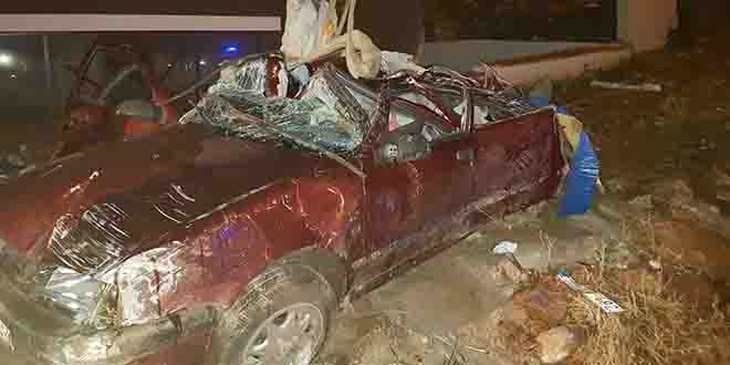 Su kanalna devrilen otomobildeki 4 kii ld