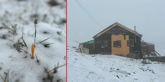 Karadeniz'e ilk kar yağdı