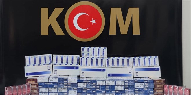 Ankara'da kaaklk operasyonlarnda 89 bin 430 paket sigara ele geirildi
