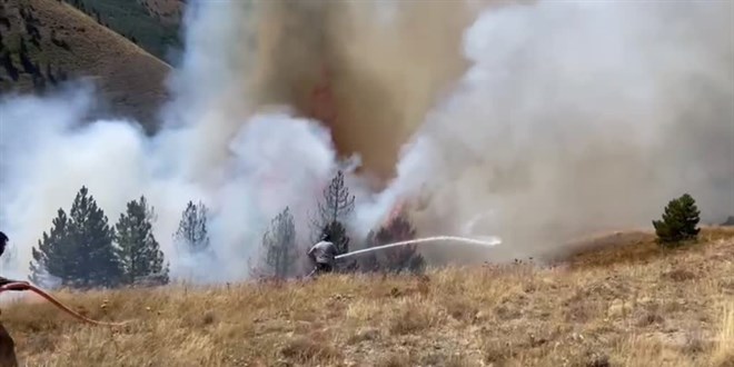 Isparta'da çıkan orman yangını söndürüldü