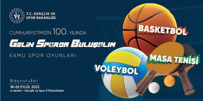 Kamu personeli spor oyunlarında buluşacak