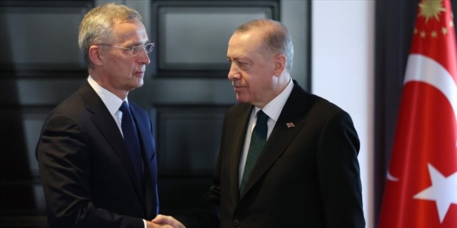 Cumhurbakan Erdoan, NATO Genel Sekreteri Jens Stoltenberg'i kabul etti