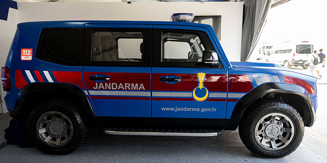 Jandarmann yerli SUV arac ilk kez ortaya kt