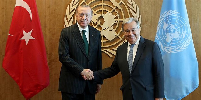 Erdoğan, BM Genel Sekreteri Guterres ile görüştü