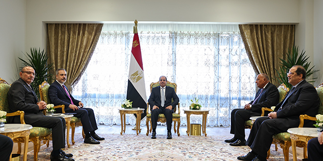 Dışişleri Bakanı Fidan, Mısır Cumhurbaşkanı Sisi ile görüştü