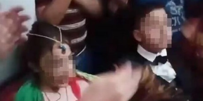 Küçük çocuklara nişan töreni yapan ailelere adli kontrol