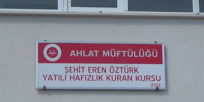 Bitlis'te ehidin vasiyeti zerine yaptrlan cami ve Kur'an kursu hizmete ald