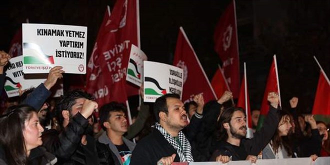 TP Ankara'da Filistin'e destek yry dzenledi