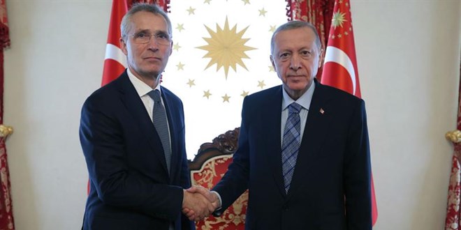 Cumhurbakan Erdoan, NATO Genel Sekreteri Stoltenberg ile grt