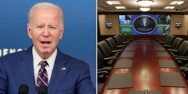 Biden konuşmasını yarıda kesti: Beyaz Saray Durum Odası'na gitmek zorundayım