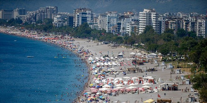 Antalya'ya gelen turist says 14,5 milyonu geti