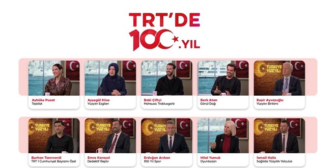 TRT'de 100. yıl programında Cumhuriyet coşkusu yaşanacak