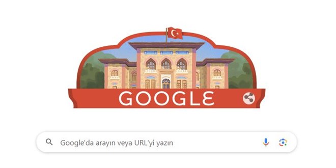 Google'dan Trkiye Cumhuriyeti'nin 100. ylna zel 'doodle'