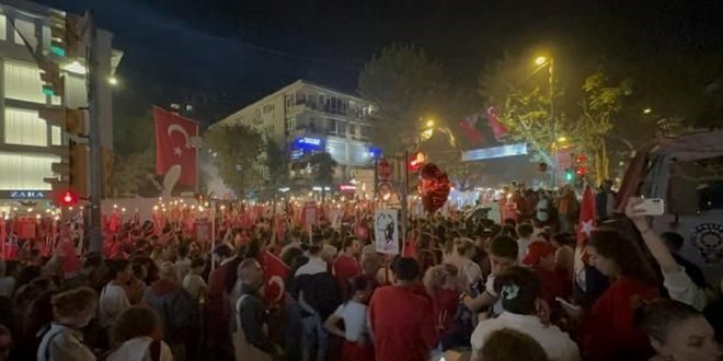 Badat Caddesi'nde Cumhuriyet Bayram cokuyla kutland