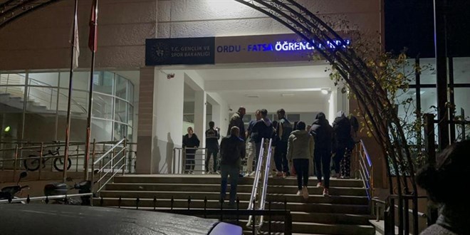 Ordu'da öğrenci yurdunda asansör halatlar koptu