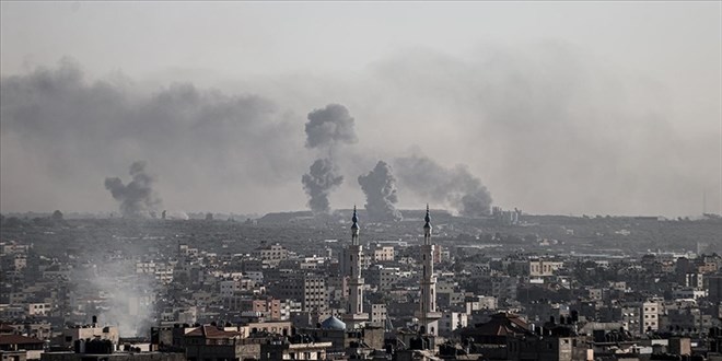 srail'in Gazze'ye saldrlarnda can kayb 9 bin 488'e ykseldi